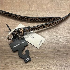 Ann Taylor Leopard Print Belt